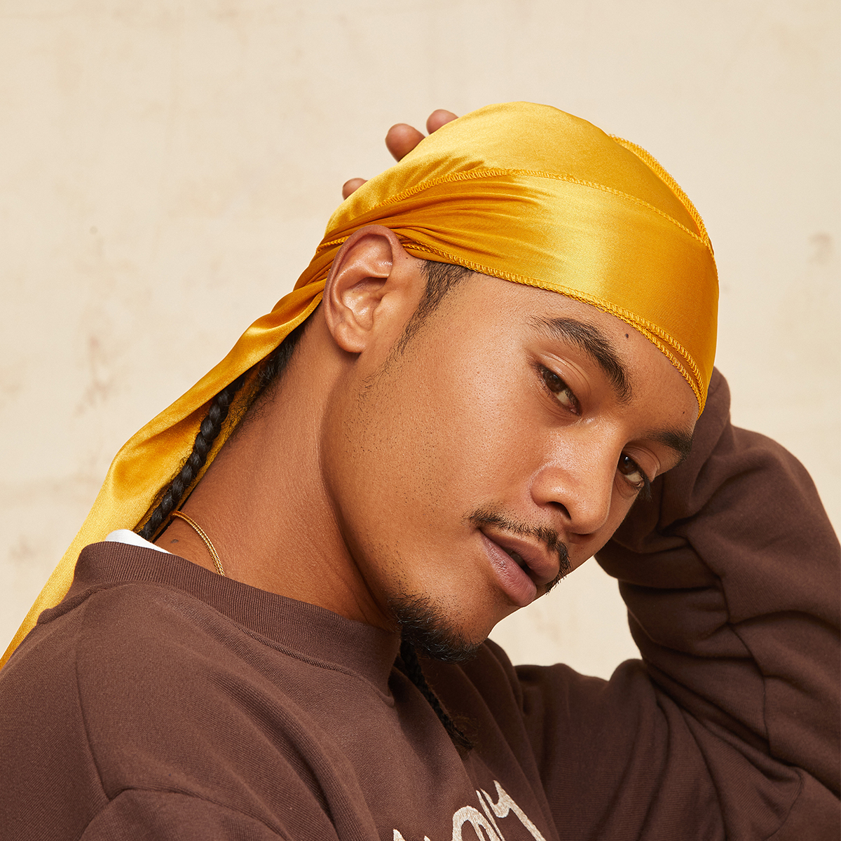 KISS Colors &amp; Care Power Wave Silky Satin Durag - Gold