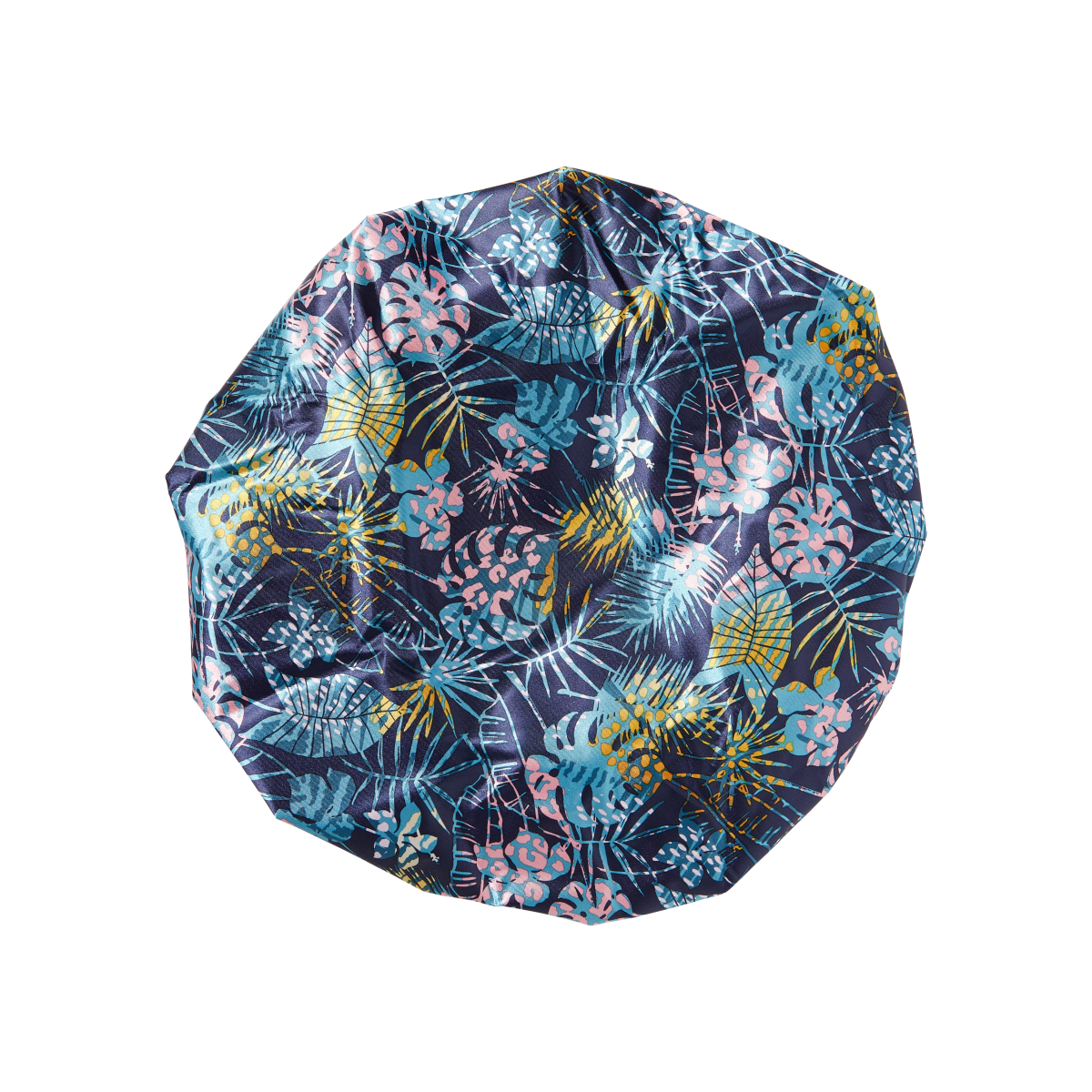 KISS Colors &amp; Care Silky Satin Reversible Shower Cap - Tropical, X-Large