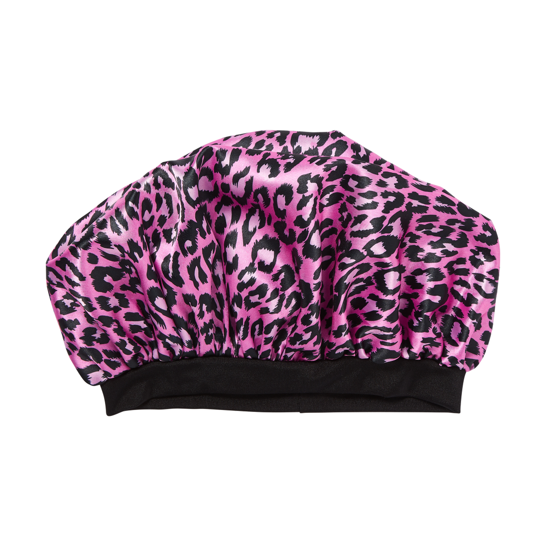 KISS Colors &amp; Care Kids Satin Wide Band Bonnet - Pink Leopard