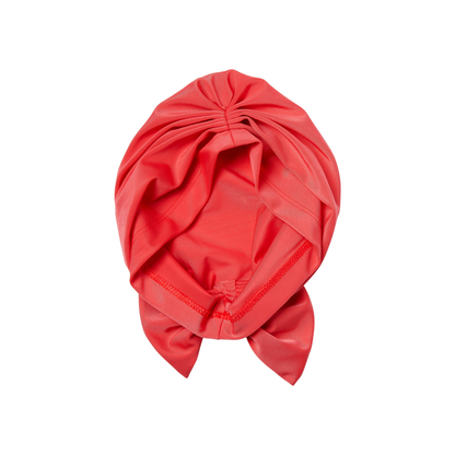 KISS Colors &amp; Care Soft &amp; Silky Pre-Tied Top Knot Bow Turban Wrap for Toddlers - Coral Pink