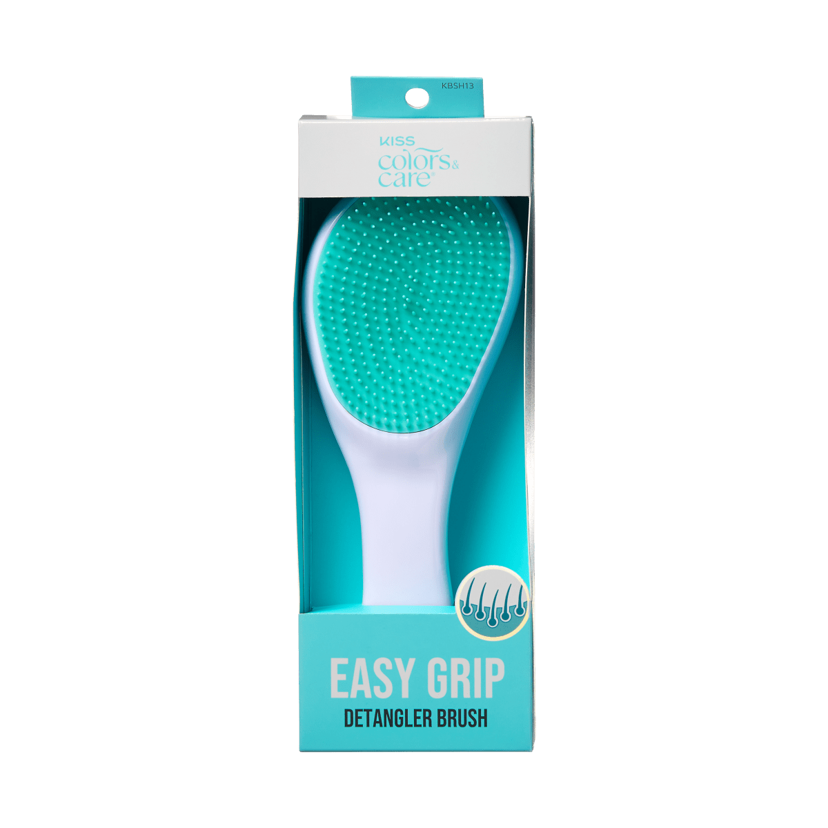 KISS Colors &amp; Care Easy Grip Detangler Brush