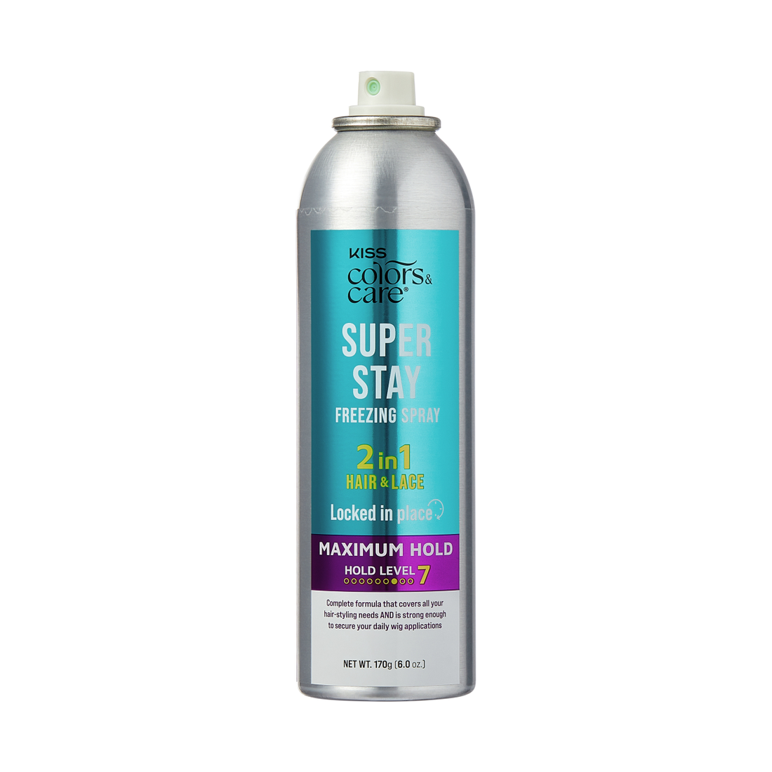 KISS Colors &amp; Care Super Stay Freezing Spray Maximum Hold, 6 oz.