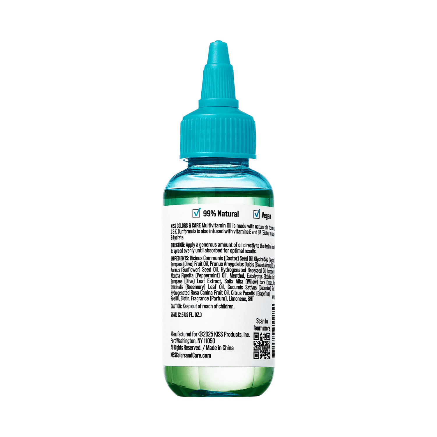 KISS Colors &amp; Care Multivitamin Oil - Peppermint