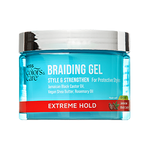 KISS Colors & Care Braiding Gel, Maximum Hold, 6 oz.